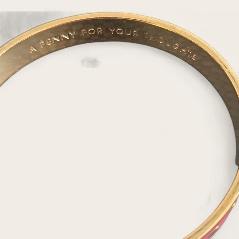 Kate Spade "A Penny For Your Thoughts" Idiom Bangle - Picture 2 of 4